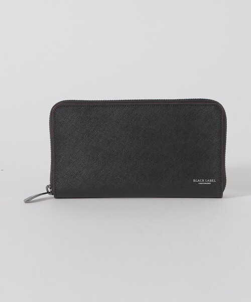 BLACK LABEL CRESTBRIDGE(ブラックレーベル・クレストブリッジ)の「バイカラークレストブリッジチェックラウンドジップウォレット(財布・メンズ・ネイビー/ブラック・FREE)」の1枚目の写真