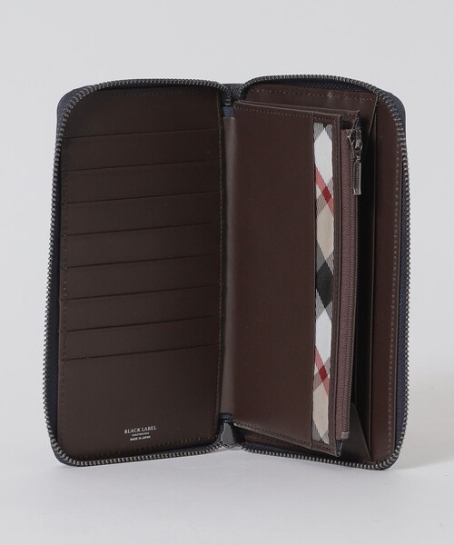 BLACK LABEL CRESTBRIDGE(ブラックレーベル・クレストブリッジ)の「バイカラークレストブリッジチェックラウンドジップウォレット(財布・メンズ・ネイビー/ブラック・FREE)」の11枚目の写真