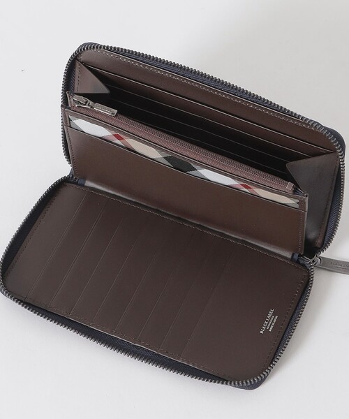 BLACK LABEL CRESTBRIDGE(ブラックレーベル・クレストブリッジ)の「バイカラークレストブリッジチェックラウンドジップウォレット(財布・メンズ・ネイビー/ブラック・FREE)」の12枚目の写真