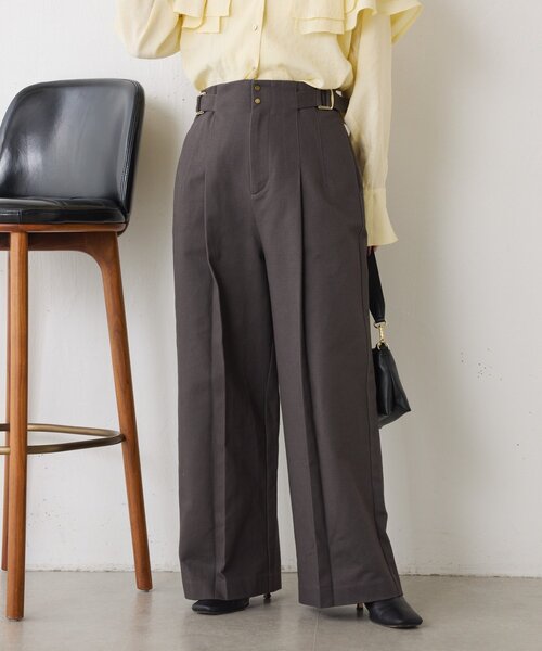 Jena espace merveilleux(ジェナ エスパスメルヴェイユ)の「サイドベルトメンパンツ(その他パンツ・レディース・チャコールグレー/ピンク/ベージュ・FREE)」の8枚目の写真