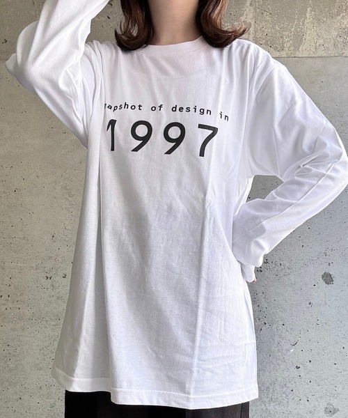 etta(エタ)の「ナンバーロゴデザインロンT/長袖Tシャツ(Tシャツ/カットソー・レディース・ホワイト・MEDIUM/LARGE/X-LARGE/SMALL/X-SMALL)」の7枚目の写真