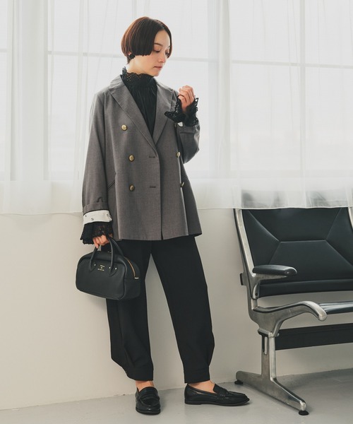 PUAL CE CIN（ピュアルセシン）の「【Du noir】裾カフスパンツ（その他パンツ・レディース・ブラック・FREE）」の2枚目の写真