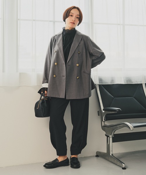 PUAL CE CIN（ピュアルセシン）の「【Du noir】裾カフスパンツ（その他パンツ・レディース・ブラック・FREE）」の3枚目の写真