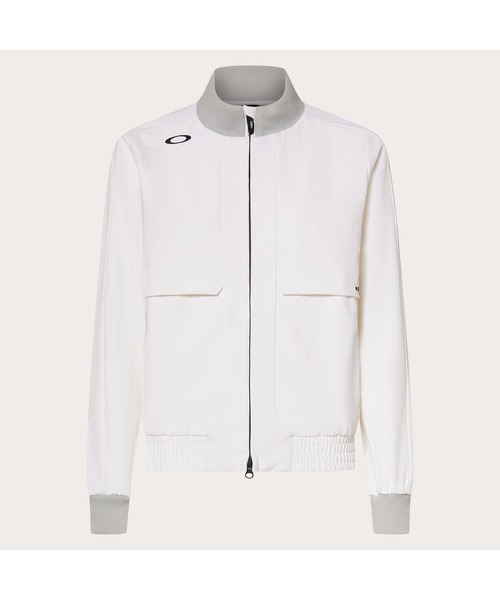 OAKLEY(オークリー)の「オークリーELEVATE RIB BLOUSON/ブルゾン/ジャケット/ゴルフ/ゴルフウェア/レディース/OAKLEY(スウェット・レディース・ホワイト/ブラック/ネイビー/ブルー系その他・L/M/S)」の5枚目の写真