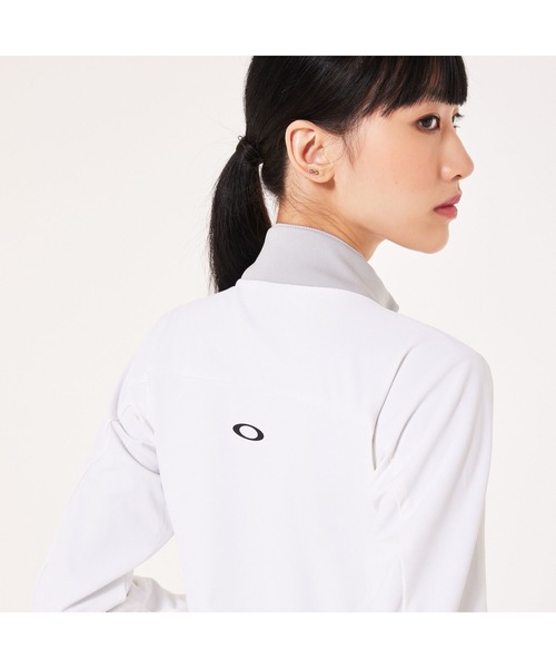 OAKLEY(オークリー)の「オークリーELEVATE RIB BLOUSON/ブルゾン/ジャケット/ゴルフ/ゴルフウェア/レディース/OAKLEY(スウェット・レディース・ホワイト/ブラック/ネイビー/ブルー系その他・L/M/S)」の9枚目の写真