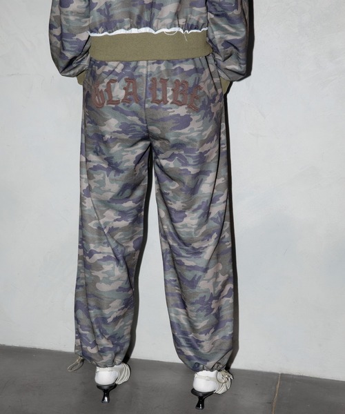 3.3 Field Trip (3.3フィールドトリップ)の「【セットアップ着用可能】3.3 Field Trip/バックワッペンスウェットパンツ(スウェットパンツ・レディース・ブラック/グリーン系カモフラージュ/レッド/グレー系カモフラージュ/グレー/ネイビー・FREE)」の5枚目の写真