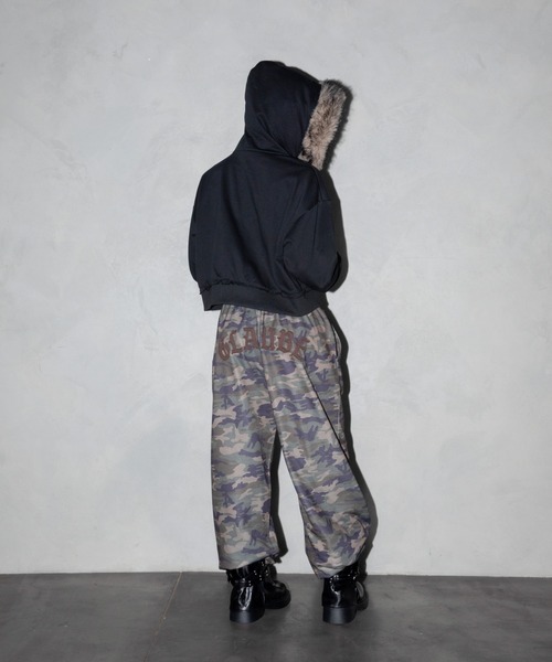 3.3 Field Trip (3.3フィールドトリップ)の「【セットアップ着用可能】3.3 Field Trip/バックワッペンスウェットパンツ(スウェットパンツ・レディース・ブラック/グリーン系カモフラージュ/レッド/グレー系カモフラージュ/グレー/ネイビー・FREE)」の9枚目の写真