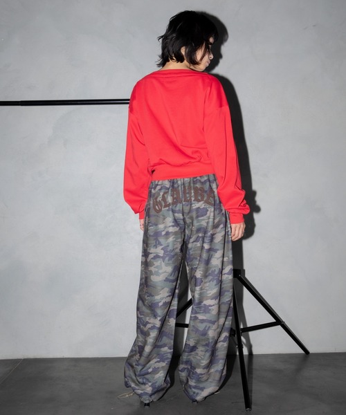 3.3 Field Trip (3.3フィールドトリップ)の「【セットアップ着用可能】3.3 Field Trip/バックワッペンスウェットパンツ(スウェットパンツ・レディース・ブラック/グリーン系カモフラージュ/レッド/グレー系カモフラージュ/グレー/ネイビー・FREE)」の13枚目の写真