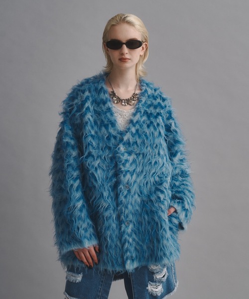 セール/ブランド古着】seyto｜セイトのカーディガン/ボレロ（ブルー