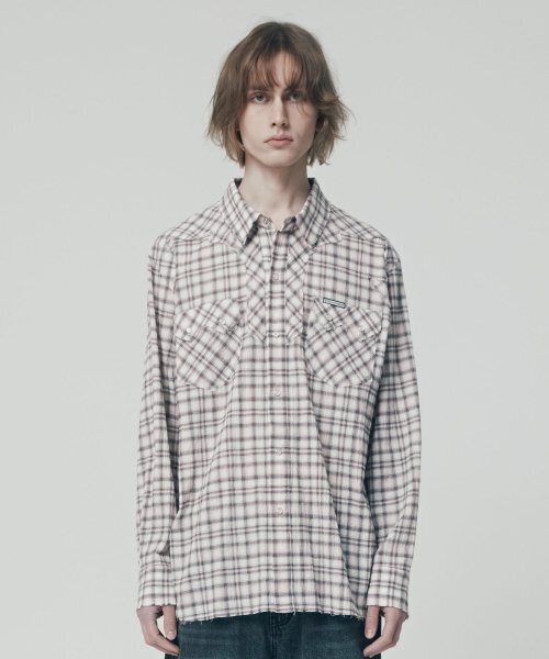 THEVINYLHOUSE(ザバイニルハウス)の「WESTERN CHECK SHIRTS PINK (VH2ESUW321A)(シャツ/ブラウス・メンズ・その他・L/M/S)」の3枚目の写真