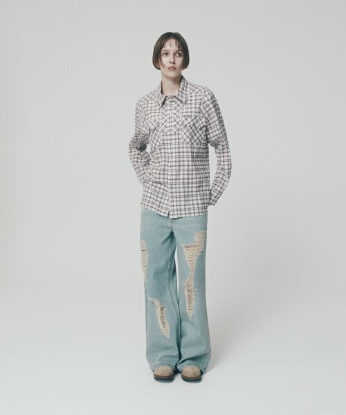 THEVINYLHOUSE(ザバイニルハウス)の「WESTERN CHECK SHIRTS PINK (VH2ESUW321A)(シャツ/ブラウス・メンズ・その他・L/M/S)」の6枚目の写真