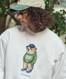 UN-FILLED（アンフィルド）の「msw1843- UF DOG CN SWEAT スウェット（ブルドッグ）(SDUF-2605BD)（スウェット）」