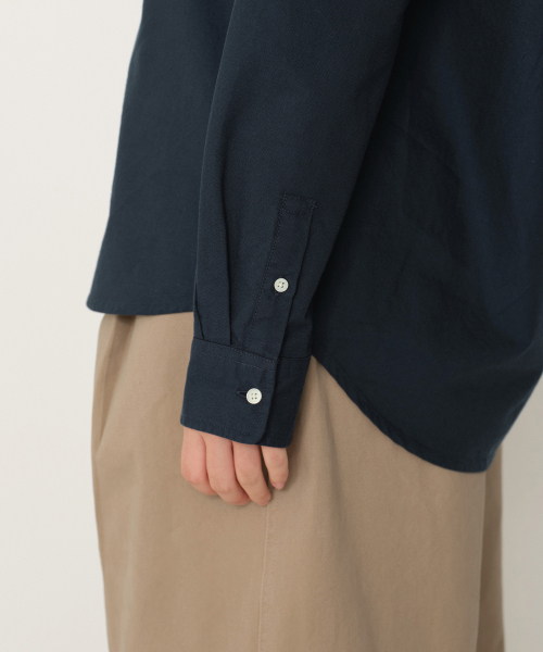 MUSINSA STANDARD WOMAN（ムシンサスタンダードウーマン）の「ウィメンズリラックスドオックスフォードシャツ[ネイビー]（シャツ/ブラウス・レディース・その他・X-SMALL/MEDIUM/LARGE/SMALL）」の5枚目の写真