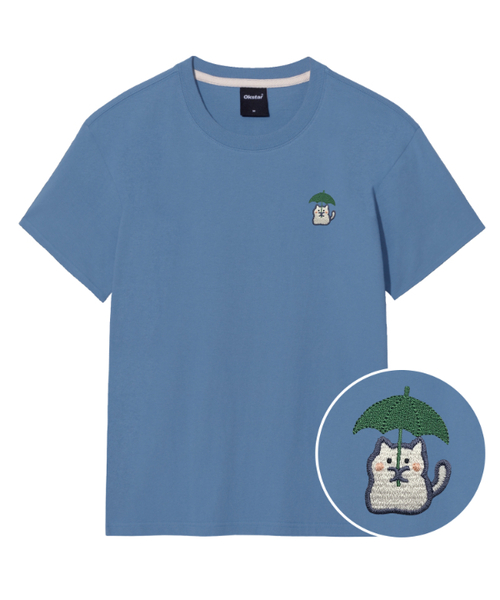 OKSTAR(オクスター)の「レーンニット刺繍半袖(Tシャツ/カットソー・レディース・ブラック/カーキ/グレー/ダークグリーン/クリーム/ホワイト/ライトグレー/ネイビー/ダークブルー/ダークグレー/ライトベージュ・SMALL/MEDIUM/LARGE/X-LARGE/2XL/3XL/4XL)」の11枚目の写真