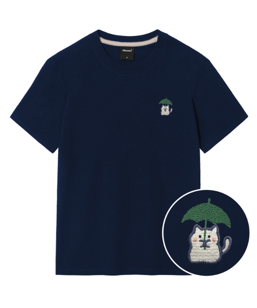 OKSTAR(オクスター)の「レーンニット刺繍半袖(Tシャツ/カットソー・レディース・ブラック/カーキ/グレー/ダークグリーン/クリーム/ホワイト/ライトグレー/ネイビー/ダークブルー/ダークグレー/ライトベージュ・SMALL/MEDIUM/LARGE/X-LARGE/2XL/3XL/4XL)」の10枚目の写真