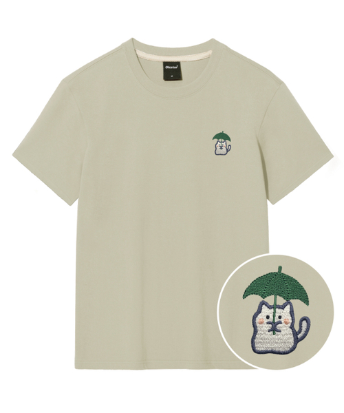 OKSTAR(オクスター)の「レーンニット刺繍半袖(Tシャツ/カットソー・レディース・ブラック/カーキ/グレー/ダークグリーン/クリーム/ホワイト/ライトグレー/ネイビー/ダークブルー/ダークグレー/ライトベージュ・SMALL/MEDIUM/LARGE/X-LARGE/2XL/3XL/4XL)」の7枚目の写真