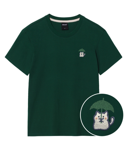 OKSTAR(オクスター)の「レーンニット刺繍半袖(Tシャツ/カットソー・レディース・ブラック/カーキ/グレー/ダークグリーン/クリーム/ホワイト/ライトグレー/ネイビー/ダークブルー/ダークグレー/ライトベージュ・SMALL/MEDIUM/LARGE/X-LARGE/2XL/3XL/4XL)」の8枚目の写真