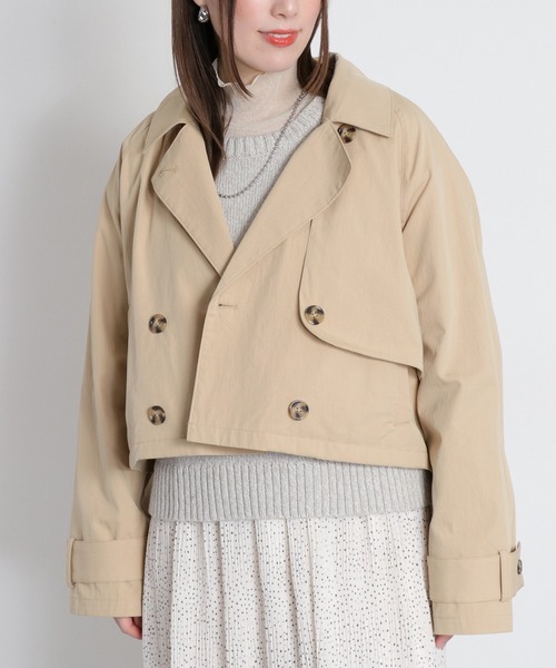 cepo（セポ）の「〈2way〉フーディーショートトレンチコート（トレンチコート・レディース・オフホワイト/ベージュ・M）」の16枚目の写真
