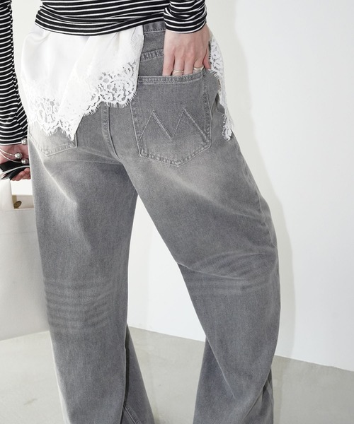 chuclla(チュクラ)の「ウォッシュワイド ストレートデニム chw26s066(デニムパンツ・レディース・グレー/ブルー・M/L/S)」の21枚目の写真