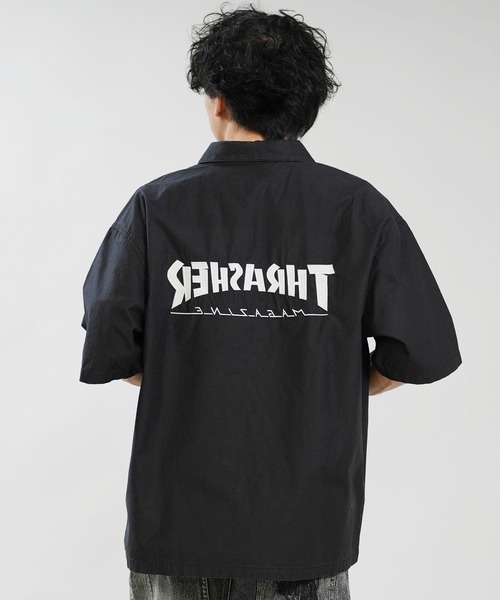 THRASHER（スラッシャー）の「THRASHER/スラッシャー 半袖シャツ 262TH1SH090（シャツ/ブラウス・メンズ・スミクロ/グレー・XL/L/M）」の4枚目の写真