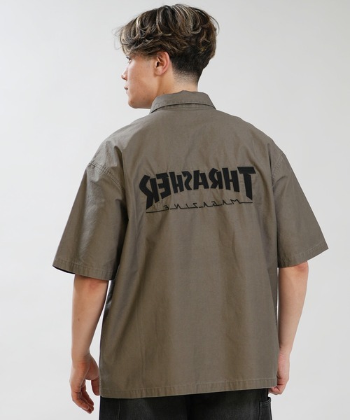 THRASHER（スラッシャー）の「THRASHER/スラッシャー 半袖シャツ 262TH1SH090（シャツ/ブラウス・メンズ・スミクロ/グレー・XL/L/M）」の9枚目の写真