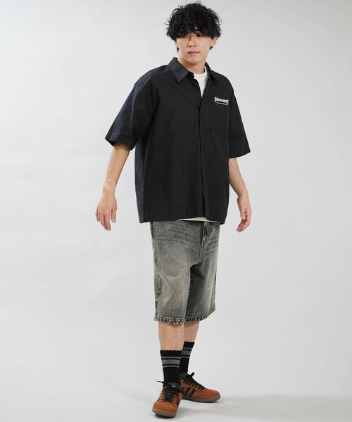 THRASHER（スラッシャー）の「THRASHER/スラッシャー 半袖シャツ 262TH1SH090（シャツ/ブラウス・メンズ・スミクロ/グレー・XL/L/M）」の5枚目の写真