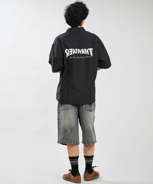 THRASHER（スラッシャー）の「THRASHER/スラッシャー 半袖シャツ 262TH1SH090（シャツ/ブラウス・メンズ・スミクロ/グレー・XL/L/M）」の7枚目の写真