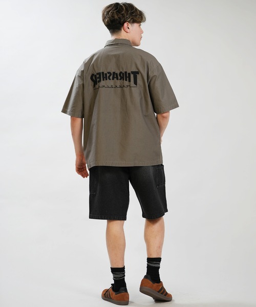 THRASHER（スラッシャー）の「THRASHER/スラッシャー 半袖シャツ 262TH1SH090（シャツ/ブラウス・メンズ・スミクロ/グレー・XL/L/M）」の11枚目の写真