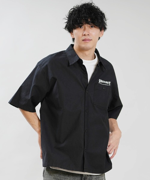 THRASHER（スラッシャー）の「THRASHER/スラッシャー 半袖シャツ 262TH1SH090（シャツ/ブラウス・メンズ・スミクロ/グレー・XL/L/M）」の3枚目の写真