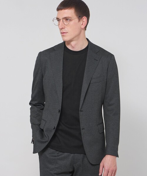 MACKINTOSH LONDON(マッキントッシュ ロンドン)の「【FLEX JERSEY】ハイゲージジャカードハウンドトゥースセットアップジャケット(テーラードジャケット・メンズ・グレー系その他2/ブラウン系その他6・36/38/40)」の1枚目の写真