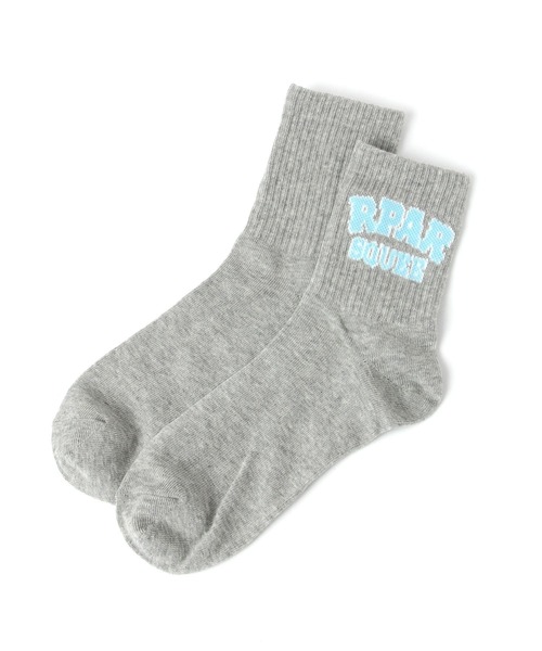repipi armario（レピピ アルマリオ）の「RPARアーチロゴソックス（ソックス/靴下・キッズ・グリーン/ピンク/ブラック/オフホワイト/グレー・FREE）」の4枚目の写真