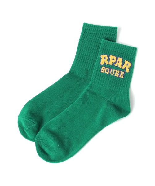 repipi armario（レピピ アルマリオ）の「RPARアーチロゴソックス（ソックス/靴下・キッズ・グリーン/ピンク/ブラック/オフホワイト/グレー・FREE）」の5枚目の写真