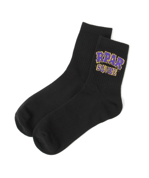 repipi armario（レピピ アルマリオ）の「RPARアーチロゴソックス（ソックス/靴下・キッズ・グリーン/ピンク/ブラック/オフホワイト/グレー・FREE）」の3枚目の写真