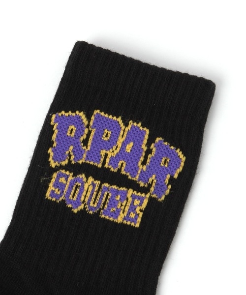 repipi armario（レピピ アルマリオ）の「RPARアーチロゴソックス（ソックス/靴下・キッズ・グリーン/ピンク/ブラック/オフホワイト/グレー・FREE）」の6枚目の写真