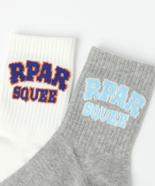 repipi armario（レピピ アルマリオ）の「RPARアーチロゴソックス（ソックス/靴下・キッズ・グリーン/ピンク/ブラック/オフホワイト/グレー・FREE）」の9枚目の写真