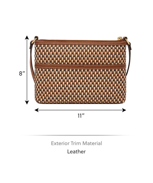 FOSSIL（フォッシル）の「フォッシル 斜めがけバッグ レディース PVC/PU ブラウン スマホ収納可 ZB11188249（ショルダーバッグ・レディース・ブラウン・FREE）」の6枚目の写真