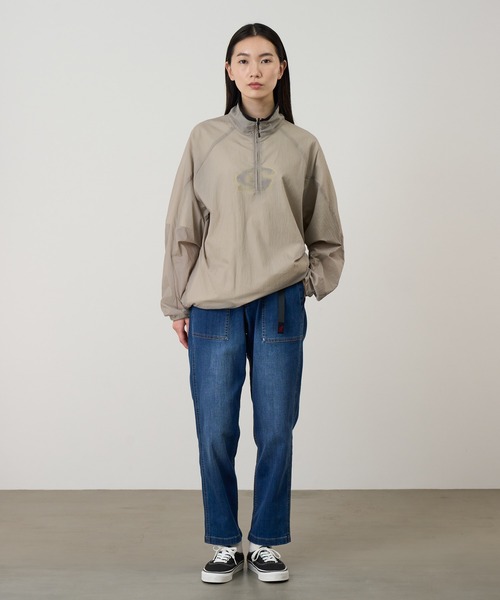 Gramicci(グラミチ)の「STRETCH DENIM LOOSE TAPERED RIDGE PANT|ストレッチデニムルーズテーパードリッジパンツ(デニムパンツ・メンズ・ワンウォッシュ/ライトインディゴブルー/ダークインディゴブルー・XXL/XS/M/XL/S/L)」の8枚目の写真