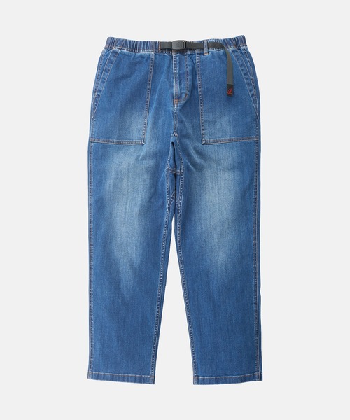 Gramicci(グラミチ)の「STRETCH DENIM LOOSE TAPERED RIDGE PANT|ストレッチデニムルーズテーパードリッジパンツ(デニムパンツ・メンズ・ワンウォッシュ/ライトインディゴブルー/ダークインディゴブルー・XXL/XS/M/XL/S/L)」の13枚目の写真