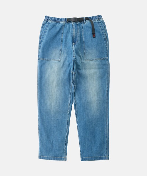 Gramicci(グラミチ)の「STRETCH DENIM LOOSE TAPERED RIDGE PANT|ストレッチデニムルーズテーパードリッジパンツ(デニムパンツ・メンズ・ワンウォッシュ/ライトインディゴブルー/ダークインディゴブルー・XXL/XS/M/XL/S/L)」の15枚目の写真