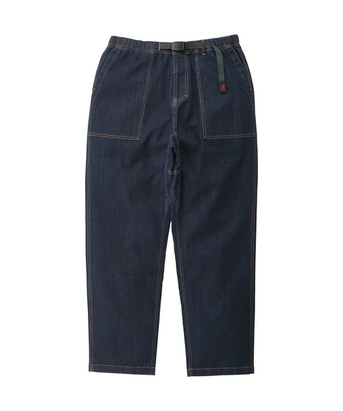 Gramicci(グラミチ)の「STRETCH DENIM LOOSE TAPERED RIDGE PANT|ストレッチデニムルーズテーパードリッジパンツ(デニムパンツ・メンズ・ワンウォッシュ/ライトインディゴブルー/ダークインディゴブルー・XXL/XS/M/XL/S/L)」の16枚目の写真
