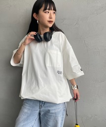 Marmot（マーモット）の「[Marmot マーモット] 別注 ドローコード付き ポケットロゴTシャツ【追加】（Tシャツ/カットソー）」