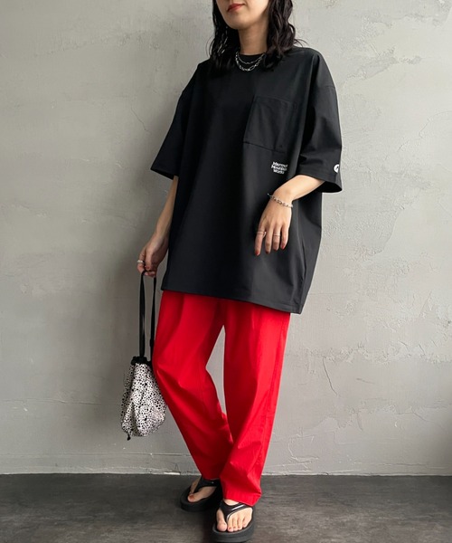 MARMOT（マーモット）の「【WEB先行予約】[Marmot/マーモット] 別注 ドローコード付き ポケットロゴTシャツ（Tシャツ/カットソー・レディース・ブラック/グレー/ダークブラウン/ホワイト・XL/L/M/S）」の5枚目の写真