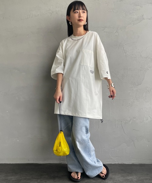 MARMOT（マーモット）の「【WEB先行予約】[Marmot/マーモット] 別注 ドローコード付き ポケットロゴTシャツ（Tシャツ/カットソー・レディース・ブラック/グレー/ダークブラウン/ホワイト・XL/L/M/S）」の22枚目の写真