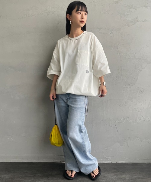 MARMOT（マーモット）の「【WEB先行予約】[Marmot/マーモット] 別注 ドローコード付き ポケットロゴTシャツ（Tシャツ/カットソー・レディース・ブラック/グレー/ダークブラウン/ホワイト・XL/L/M/S）」の13枚目の写真