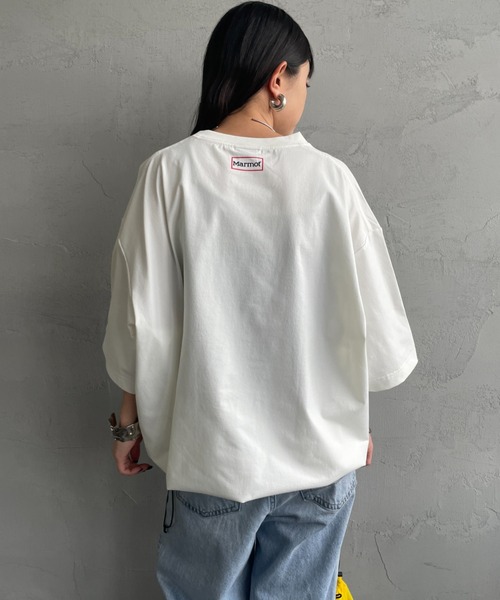 MARMOT（マーモット）の「【WEB先行予約】[Marmot/マーモット] 別注 ドローコード付き ポケットロゴTシャツ（Tシャツ/カットソー・レディース・ブラック/グレー/ダークブラウン/ホワイト・XL/L/M/S）」の12枚目の写真