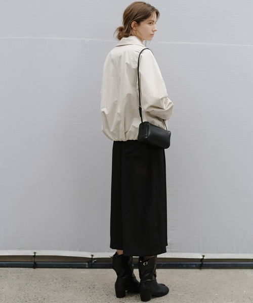 tageechita(タジチタ)の「【tageechita】クロップド ワイドキュロットパンツ(スラックス・レディース・ブラック・L/M/S)」の17枚目の写真