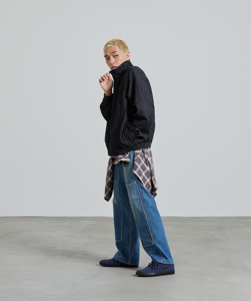 NIKE SB(ナイキエスビー)の「ナイキ SB デニム フルジップ トラックジャケット / Nike SB Denim Full-Zip Track Jacket IH1989-010 Black(ブルゾン・メンズ・ブラック・L/S/M/XL/2XL)」の8枚目の写真