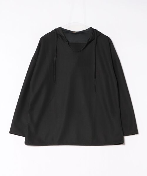 Ritzy(リッツィー)の「ワッフル編みフーディートップス(パーカー・レディース・ブラック/グリーン/ホワイト/ダークグレー・M)」の14枚目の写真