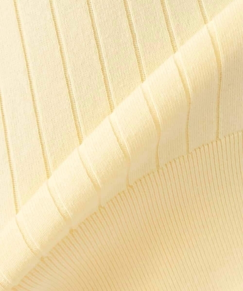 a.v.v（アーヴェヴェ）の「ワイドリブポロニット（ニット/セーター・レディース・ネイビー/クリーム・39）」の12枚目の写真