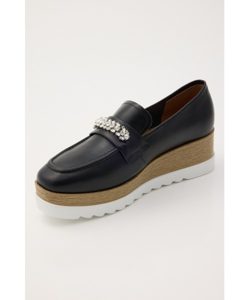 STACCATO（スタッカート）の「ｵｰﾘﾝﾍﾞﾙﾄﾌﾟﾗｯﾄﾌｫｰﾑ（ローファー・レディース・ブラック/シルバー・22.5cm/23.0cm/23.5cm/24.0cm/24.5cm）」の9枚目の写真